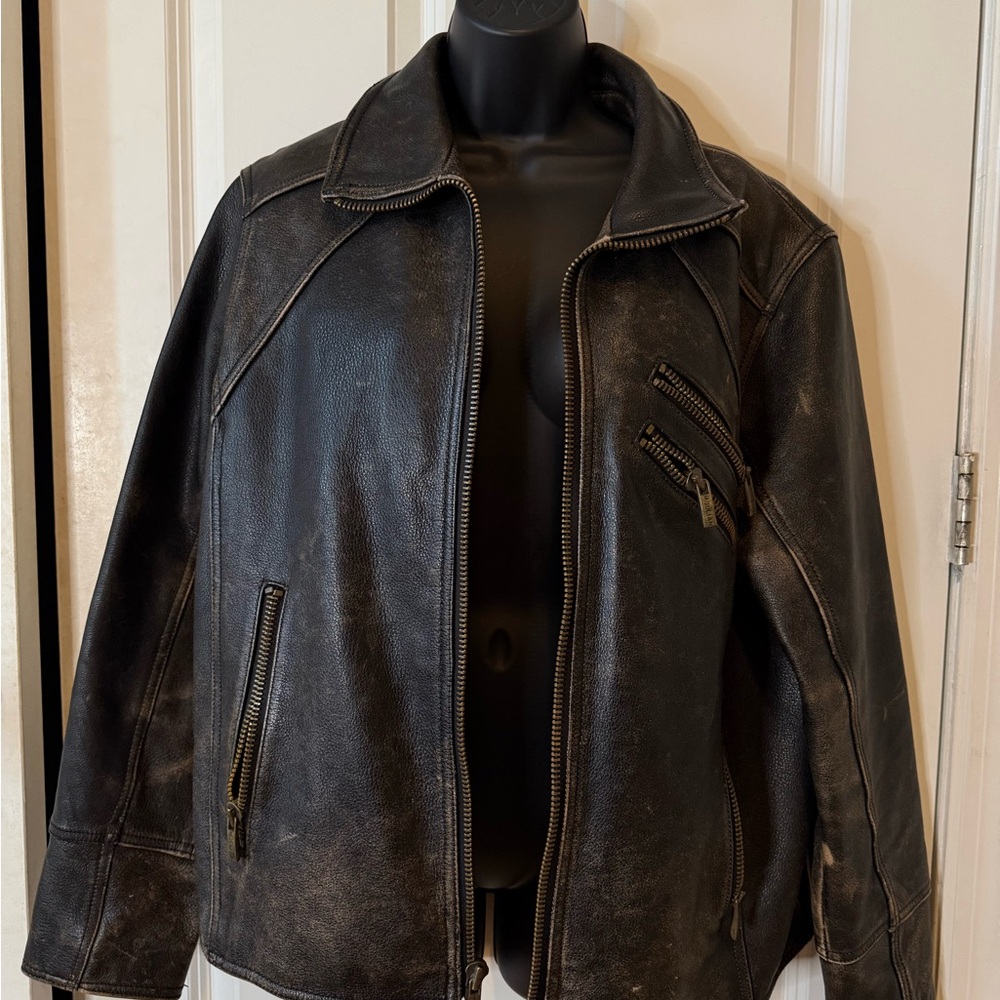 Wilsons Leather Distressed Brown Jacket